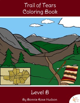Preview of Trail of Tears Coloring Book-Level B