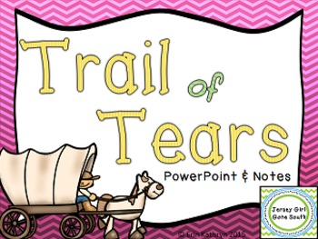 Preview of Trail of Tears PowerPoint and Notes Set