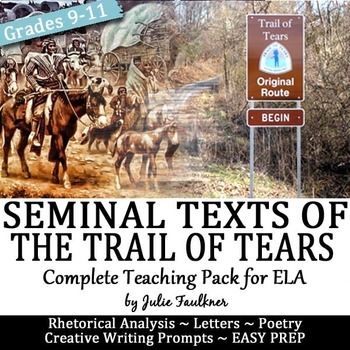 Preview of Trail of Tears Paired Seminal Texts Primary Sources Lesson