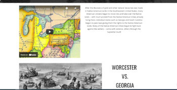 Preview of Trail of Tears Webquest