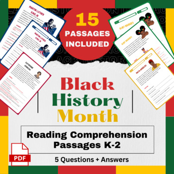 Preview of Trailblazers of Black History Month: 15 Short Reading Comprehension Passages