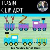 Train Clip Art - 12 total - 300 dpi *Commercial use*