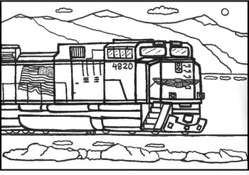 Freight Train Book Coloring Pages - F R E I G H T T R A I N C O L O R I