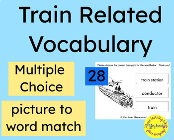 Preview of Train Related Vocabulary