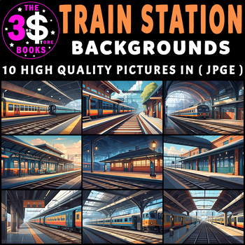 Preview of Train Station Backgrounds – 1O Pictures