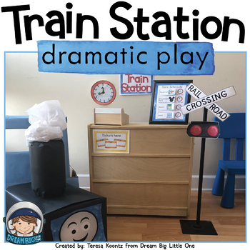 Preview of Trains Station Dramatic Play Center
