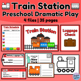 Train Station Dramatic Play Preschool Printables