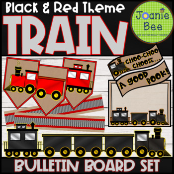 Preview of Train Theme Bulletin Board Set