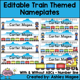 Train Themed Nameplate/Deskplate/Nametags