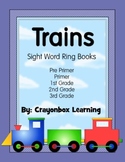 Train - Tracing Sight Word Ring Books - 5 Dolch Lists