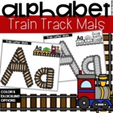 Train Track Alphabet Letter Mats - Fine Motor Fun!