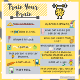 Growth Mindset Poster, Train your brain, Social Emotional 