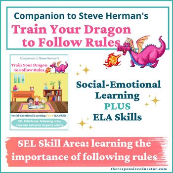 Preview of Train Your Dragon to Follow Rules Interactive Read Aloud Lesson Plan ELA SEL