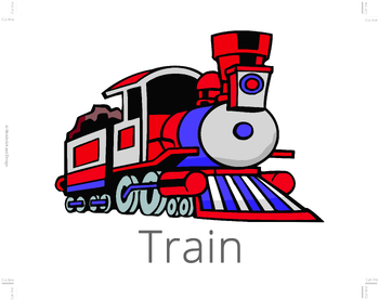 Preview of Train poster - boy poster - kids poster - birthday poster- Ready to print