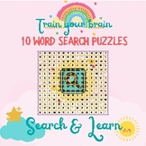 Train your brain 10  Word Search Puzzle Worksheet