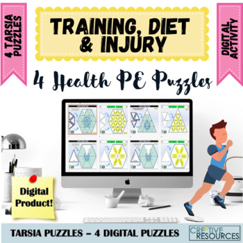 Preview of Training, Diet & Injury PE + Sport Digital Tarsia Puzzles