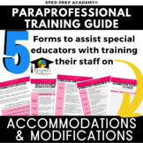 Training for Paraprofessionals-Accommodations and Modifications
