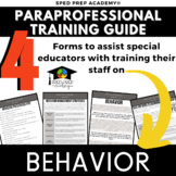 Training for Paraprofessionals-Behavior