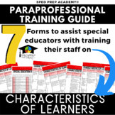 Training for Paraprofessionals-Characteristics of Learners