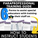 Training for Paraprofessionals-How to Instruct Students