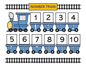 Trains Colors, Shapes, and Numbers Match for Autism | TPT