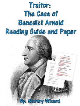 Preview of Traitor: The Case of Benedict Arnold Reading Guide and Paper