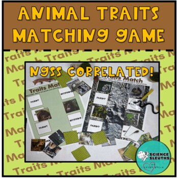Preview of Traits Matching Game - Animal and Plant Traits - NGSS Science - 1st Grade