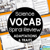 Inherited Traits and Adaptations Vocabulary Review | 16 Ac