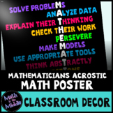 Math Poster - Traits of Mathematicians Classroom Decor Poster