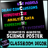 Science Poster - Traits of Scientists Classroom Decor Poster