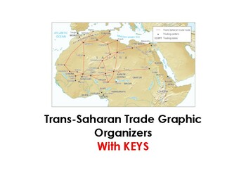 Preview of Trans-Saharan Trade Graphic Organizers with KEYS