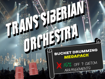 Preview of Trans Siberian Orchestra Bucket Drumming MEGAPack (15% off 7 arrangements!)