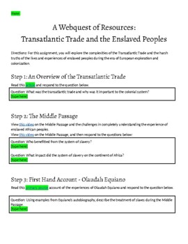 Preview of Transatlantic Trade and the Enslaved Peoples