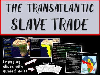 Preview of Transatlantic 'Triangular'  Slave Trade - Engaging Slides and Handouts