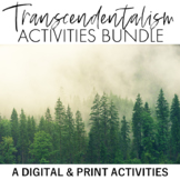 Transcendentalism Activities Bundle - Introduction, Emerso