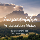Transcendentalism Anticipation Guide