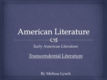 Preview of Transcendentalism - Early American Literary Movement Series, part IV