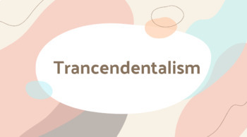 Preview of Transcendentalism Literature Lesson 