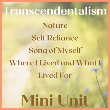 Preview of Transcendentalism Mini Unit; American Literature Mini Unit