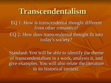 Transcendentalism PPT and Assignment