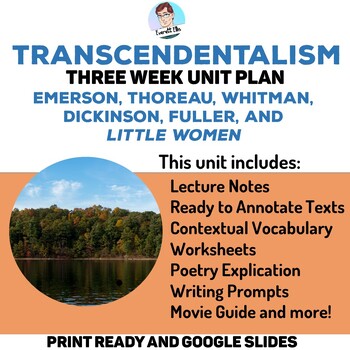 Preview of Transcendentalism Unit Plan