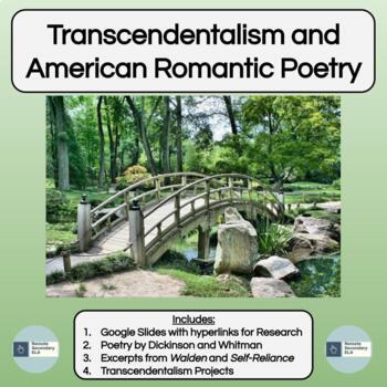 Preview of Transcendentalism and American Romantic Poetry Webquest