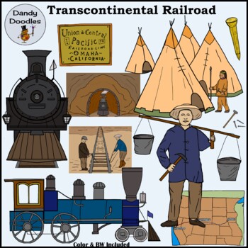 Transcontinental Railroad Clipart