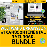 Transcontinental Railroad, Pony Express, Golden Spike BUNDLE