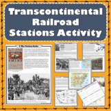 Transcontinental Railroad Stations Activity (Print and Dig