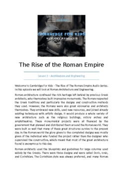 Preview of Transcript - Roman Architecture