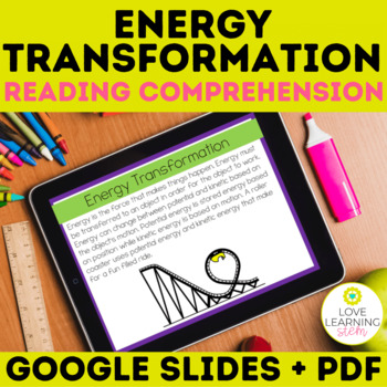Preview of Transfer of Kinetic and Potential Energy Reading Comprehension Passage