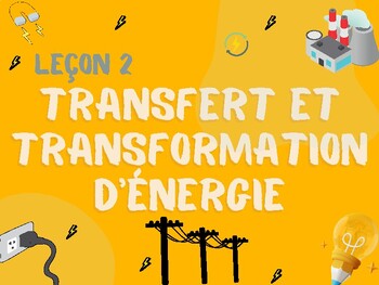 Preview of Transfert et transformation d'énergie: BC curriculum - 7e année