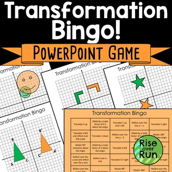 Preview of Math Bingo Game for Geometric Transformations Practice