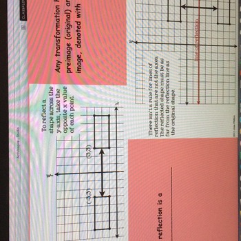 Preview of Transformation Coordinate Flipchart